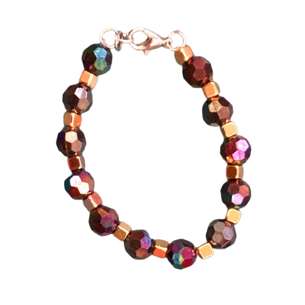 Blue Multi-color Beaded Bracelet